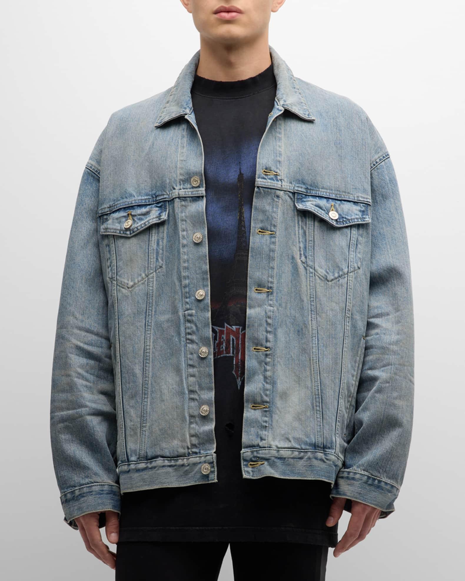 Men's Oversized Denim Jacket Product Image