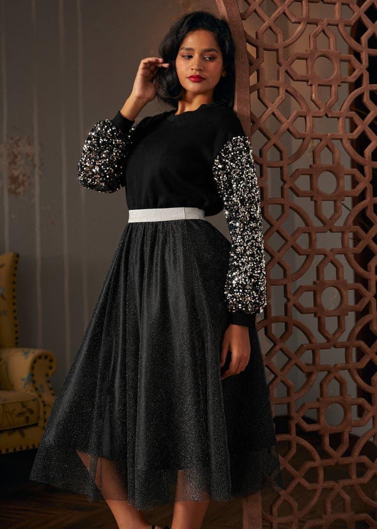 Dressed to Impress Sequin Sweatshirt Product Image