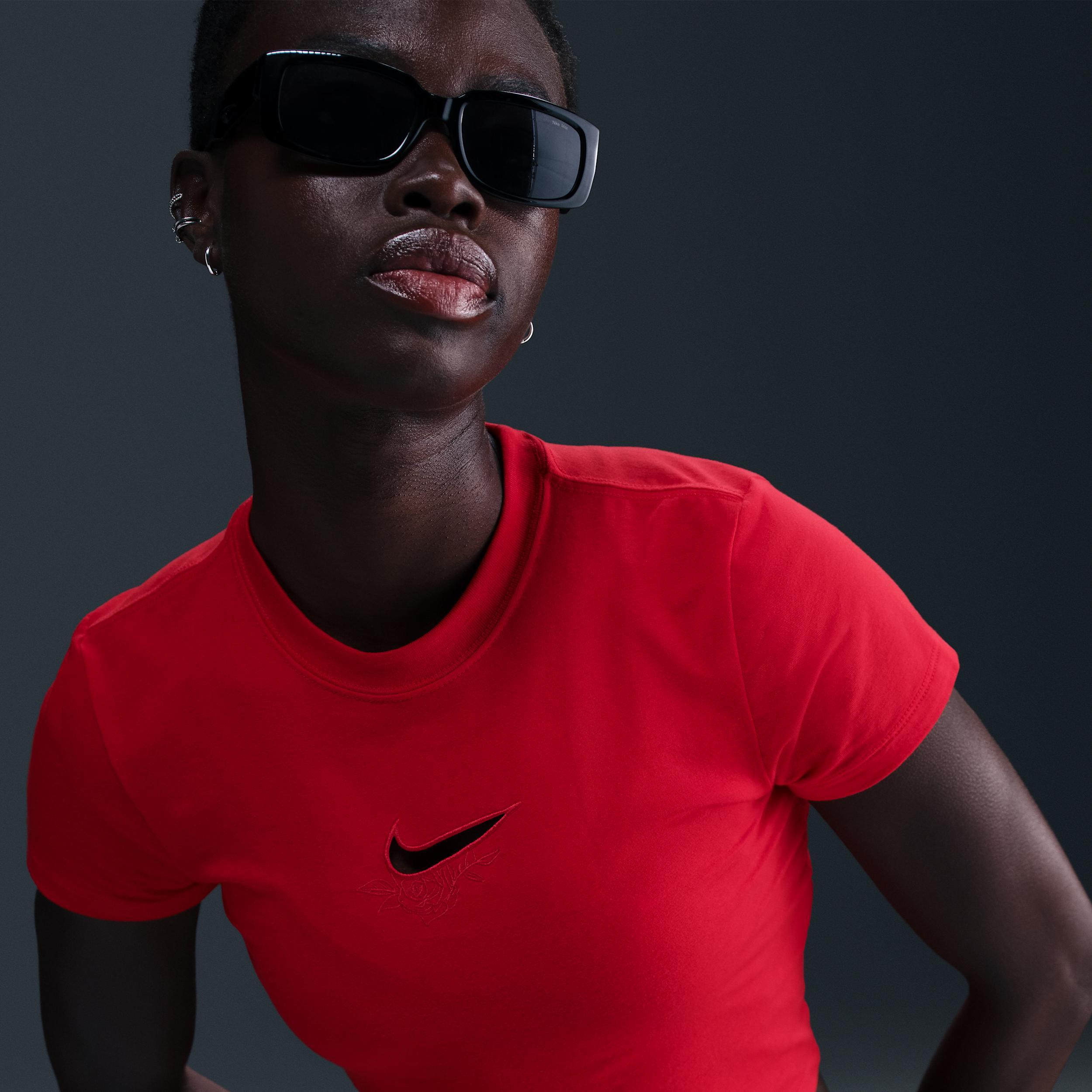 Womens Nike Sportswear Essential Slim Crop T-Shirt Product Image