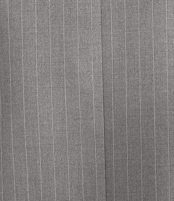 Calvin Klein Pinstripe V-Neck Notched Hem Button-Down Vest Product Image