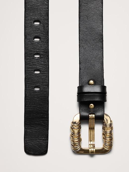 Ring Statement Leather Belt Product Image