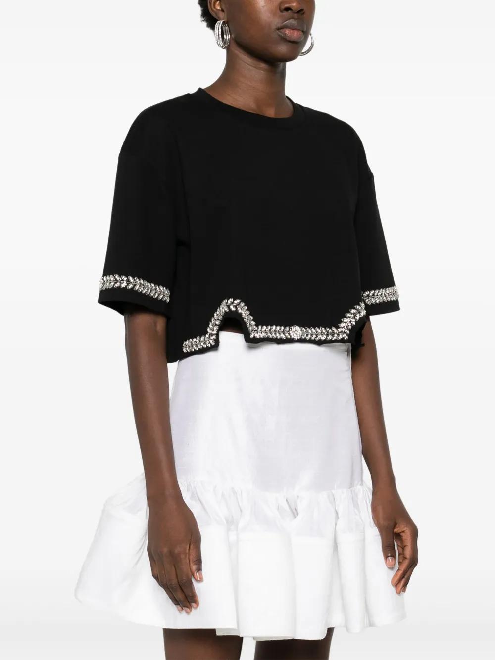 crystal-embellished T-shirt Product Image
