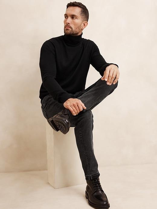 Merino Wool Turtleneck Sweater Product Image