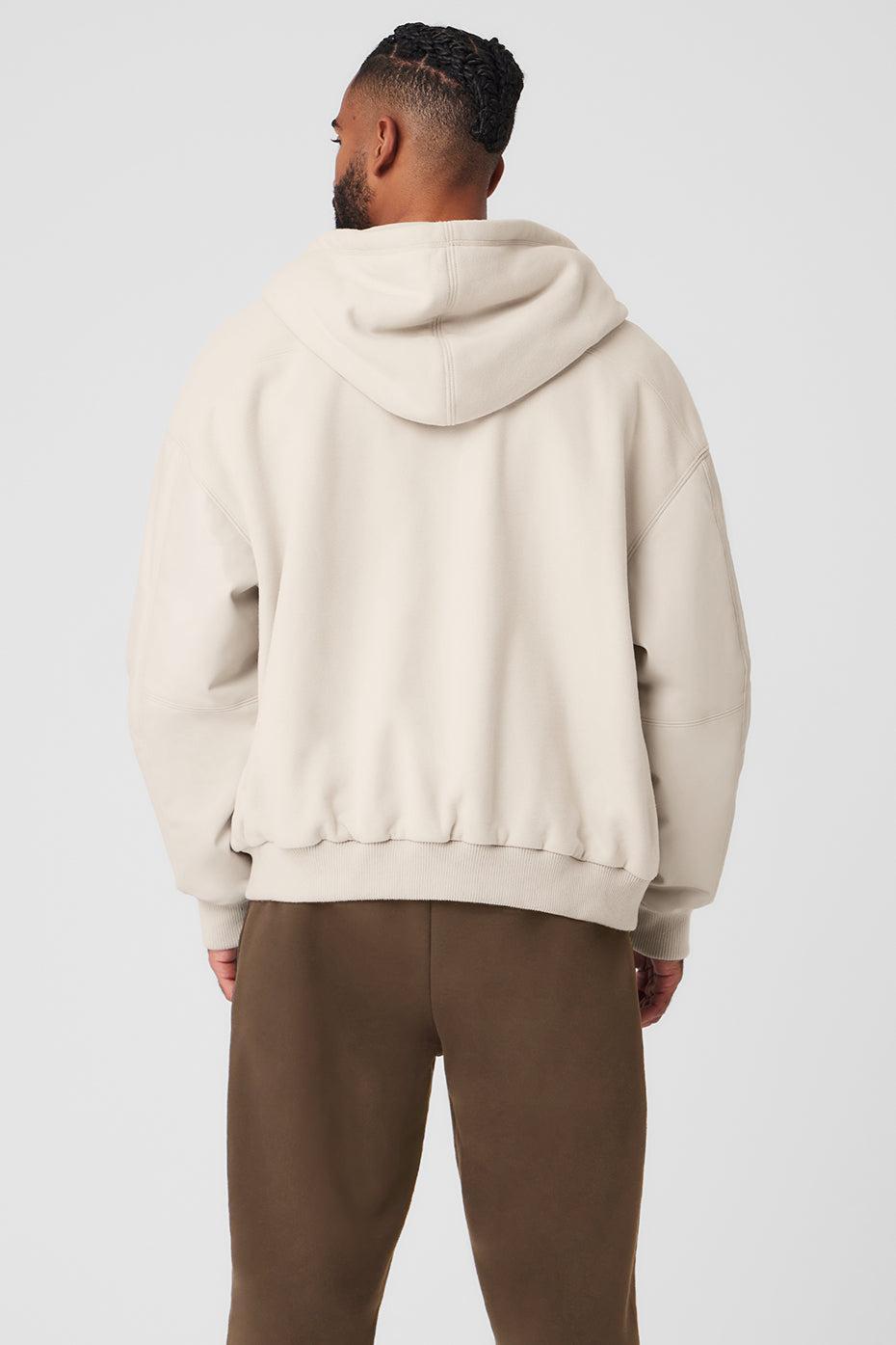 ALO | Select Hooded Bomber Jacket Beige Product Image