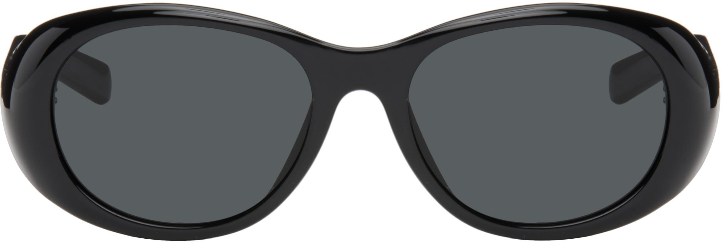 SAINT LAURENT Black Sl 736 Sunglasses In Black-black-black Product Image