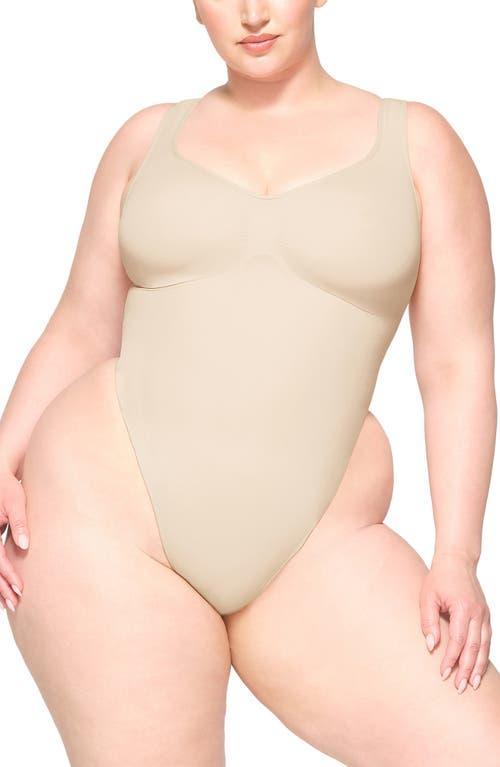 Womens Seamless Sculpt Scoopneck Thong Bodysuit Product Image