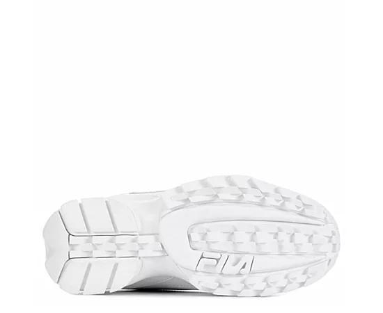 Fila Disruptor II Premium Sneakers White/White/White 9 Product Image