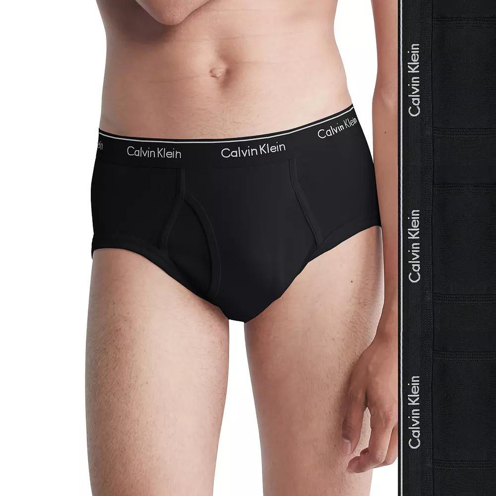 Men's Calvin Klein 3-Pack Cotton Classic Briefs, Size: Small, Black Product Image