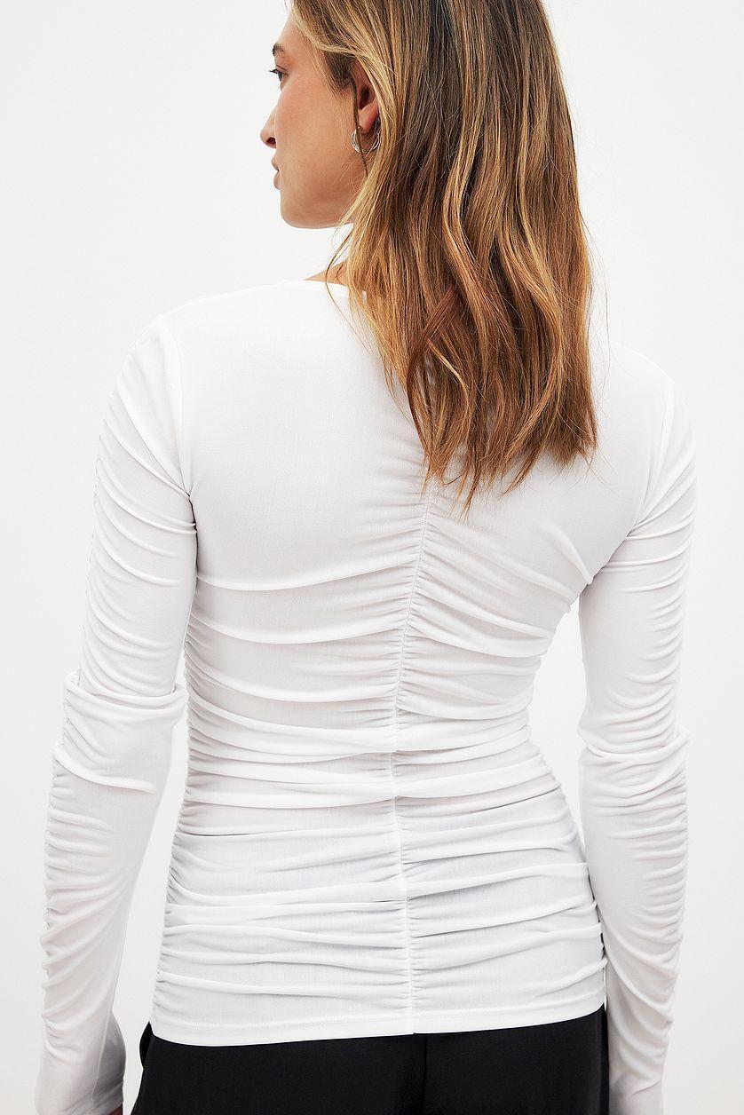 Ruched Detail Long Sleeve Top Product Image