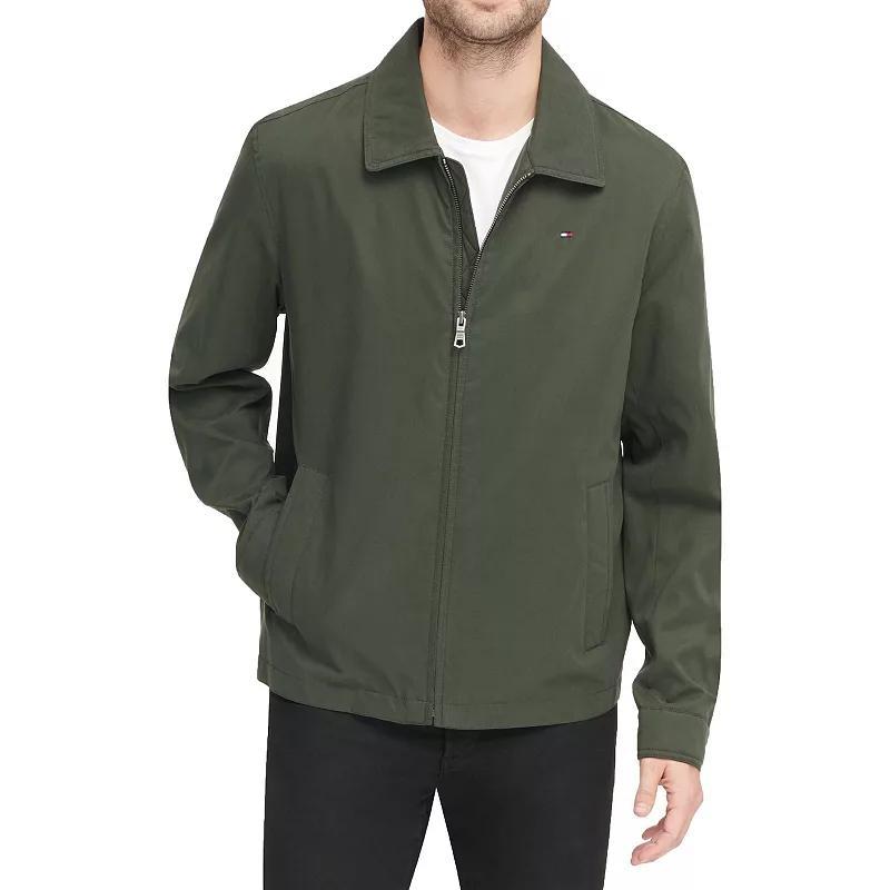 Men's Tommy Hilfiger Micro-Twill Golf Jacket, Size: Large, Green Product Image