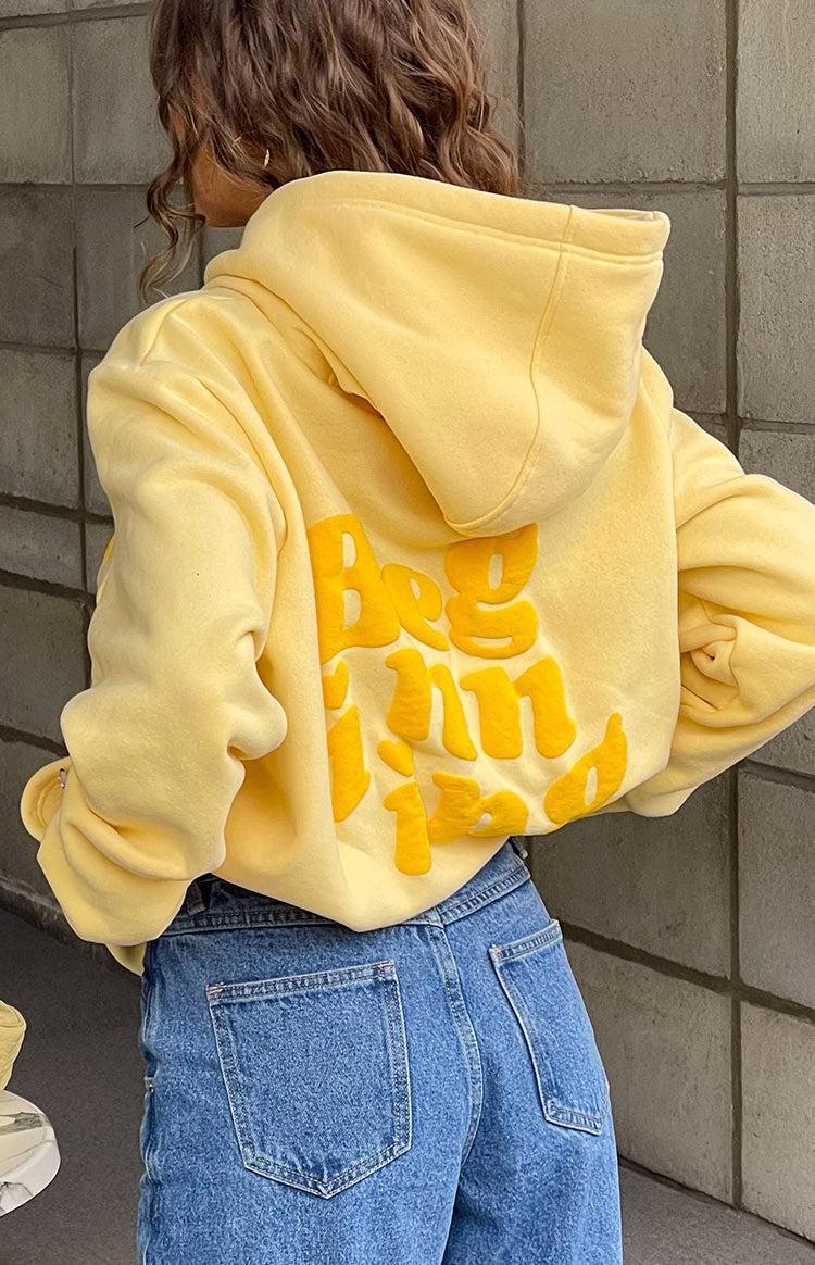 Beginning Yellow Snuggle Bubble Hoodie Product Image