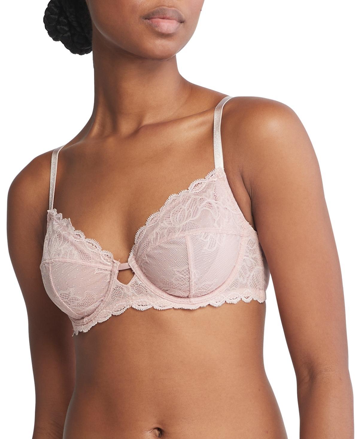 Calvin Klein Seductive Comfort Lace Unlined Full Coverage Bra QF1741, Womens Product Image