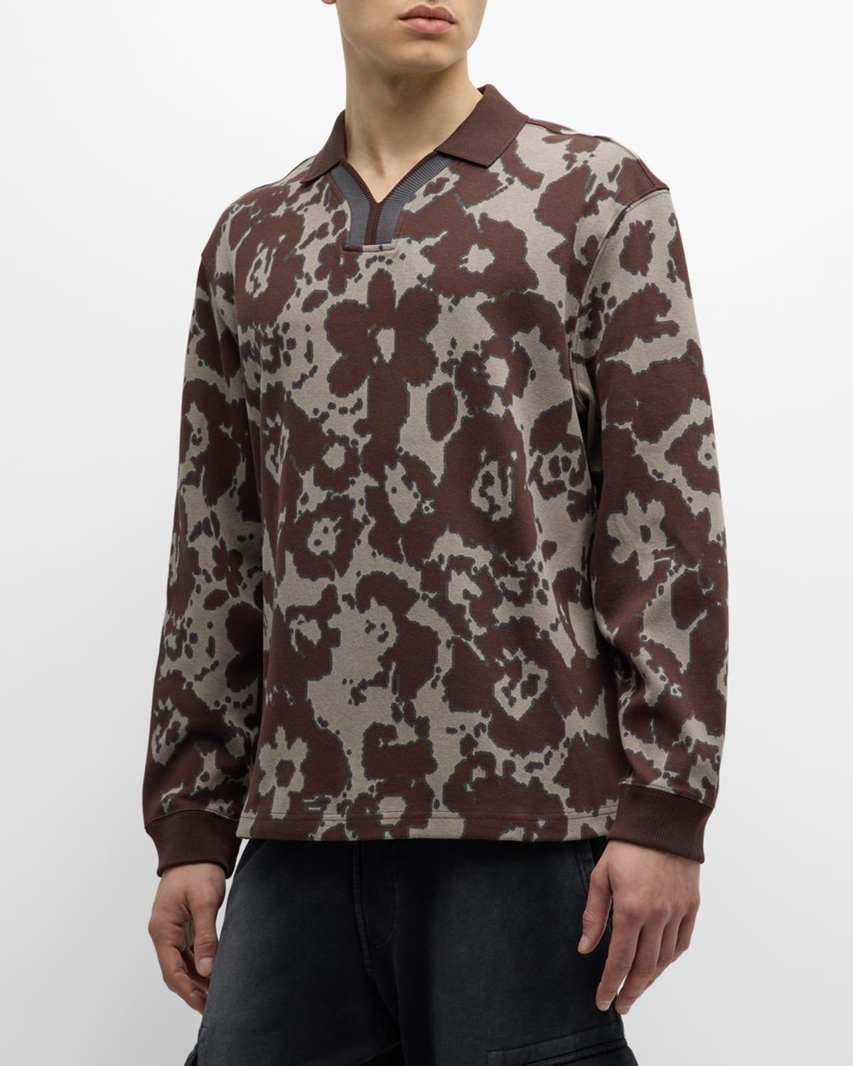 x P.A.M. Men's Floral Rugby Shirt  Product Image