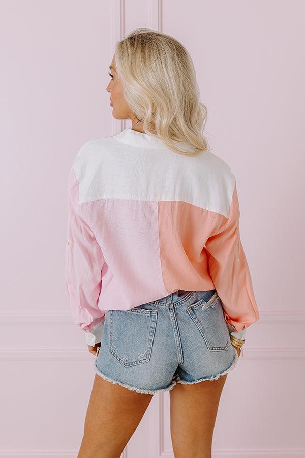 Maine Way Color Block Button Up Product Image