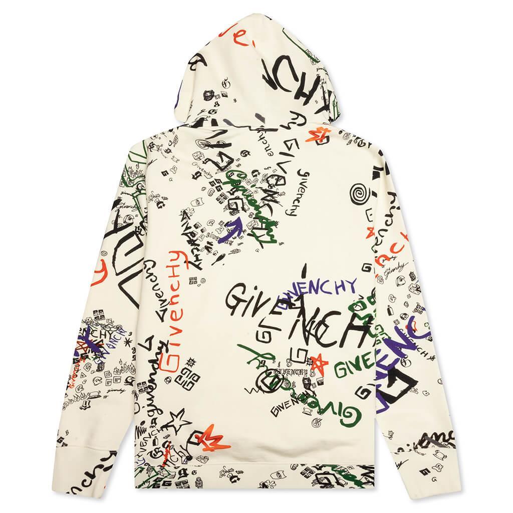 Classic Fit All Over Print Hoodie - Multicolored Male Product Image