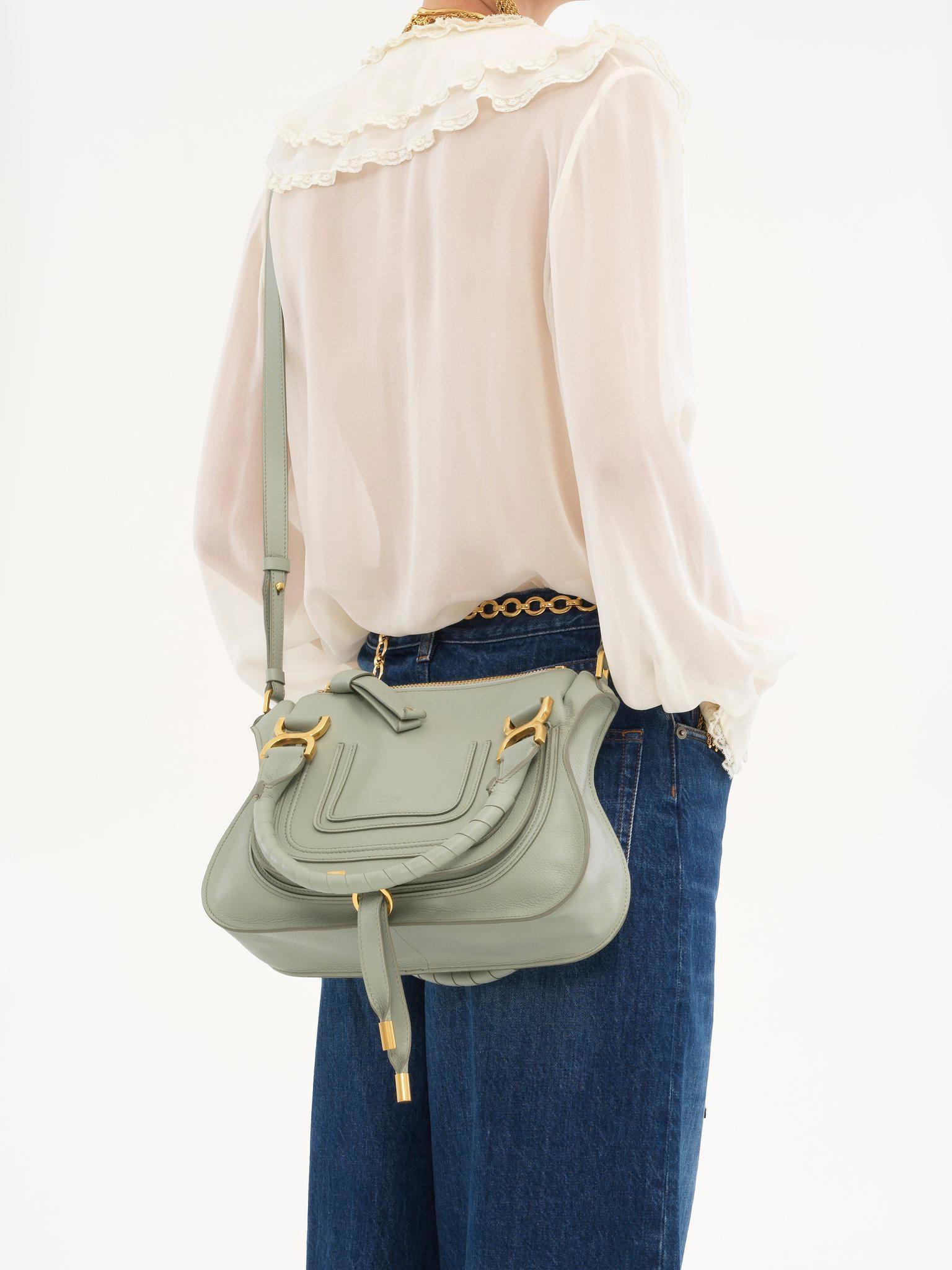 Small Marcie bag in grained leather Product Image