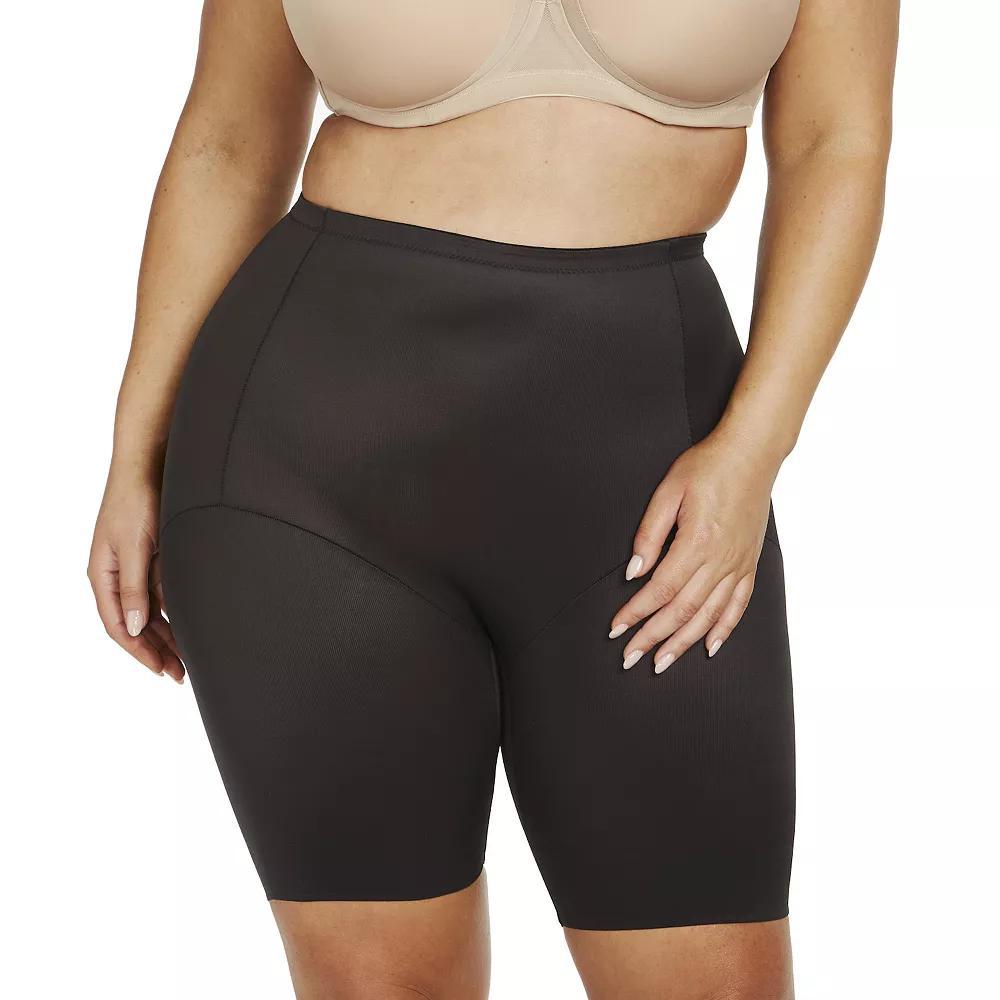 Plus Size Naomi & Nicole Firm Control Shapewear Unbelievable Comfort Mid-Thigh 7786, Womens Product Image