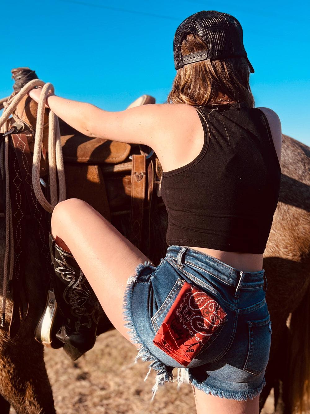 Giddy Up Embroidered Bandana Product Image