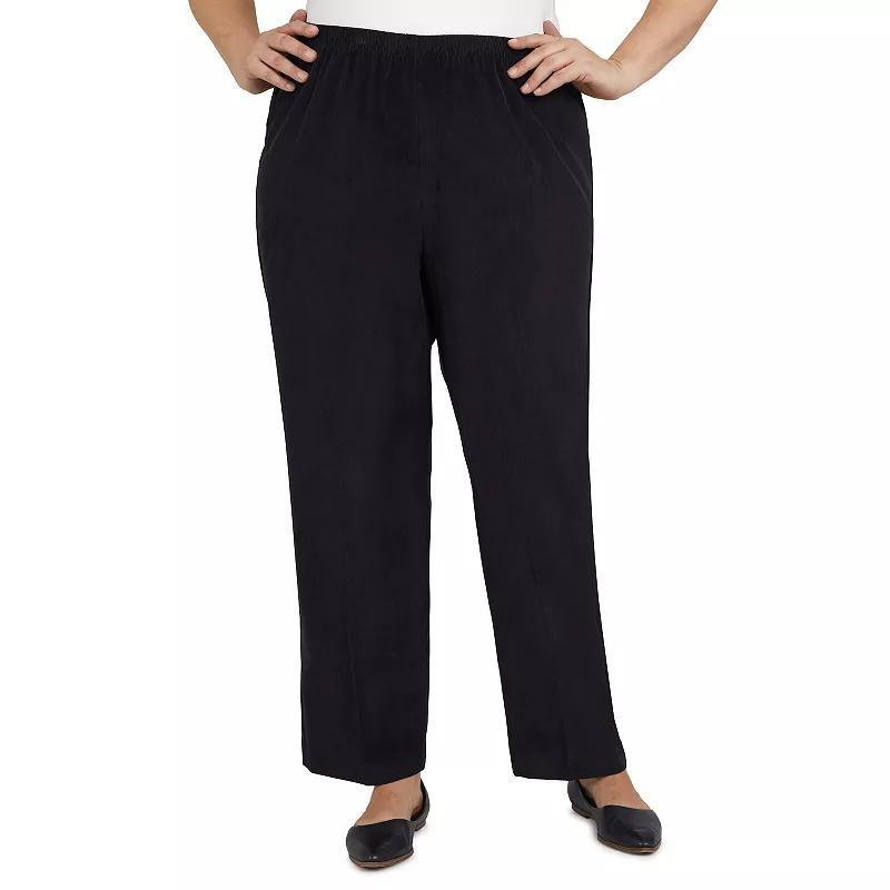 Plus Size Alfred Dunner Classics Pull-On Straight-Leg Pants, Womens Blue Product Image