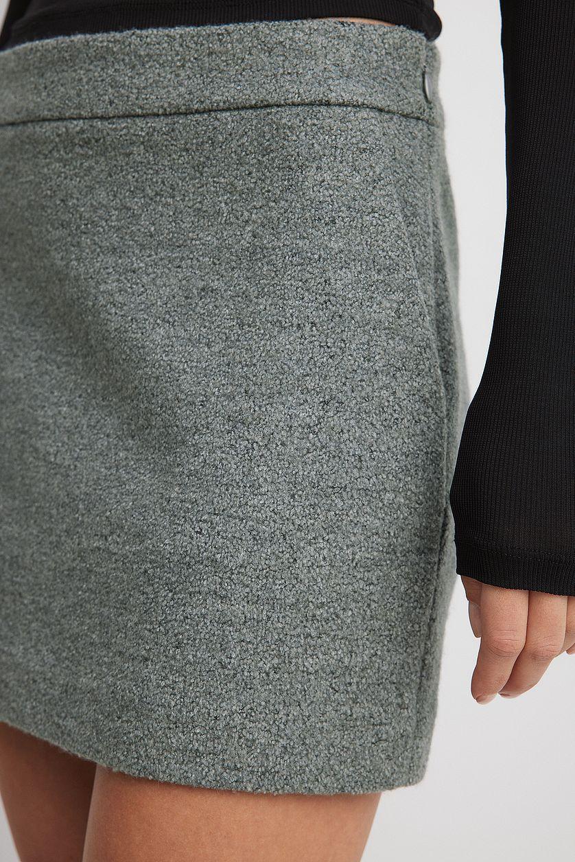 Wool Blend Mini Skirt Product Image