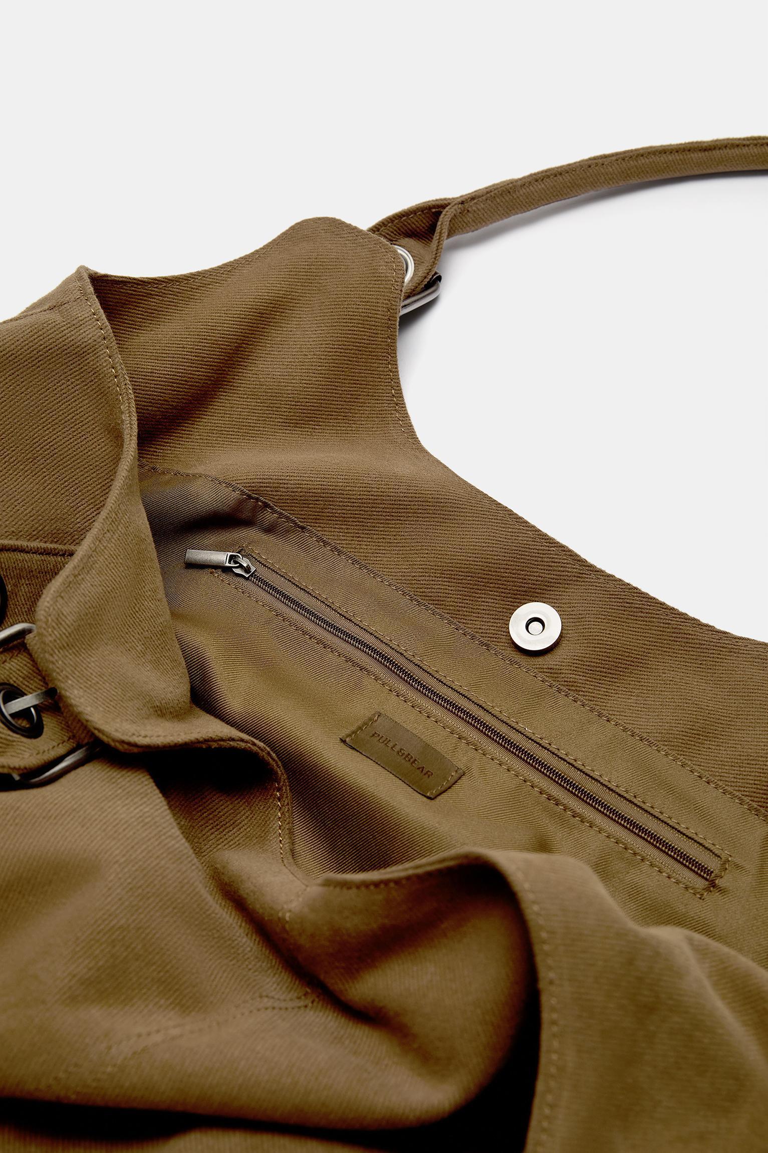 Buckled canvas tote bag Product Image