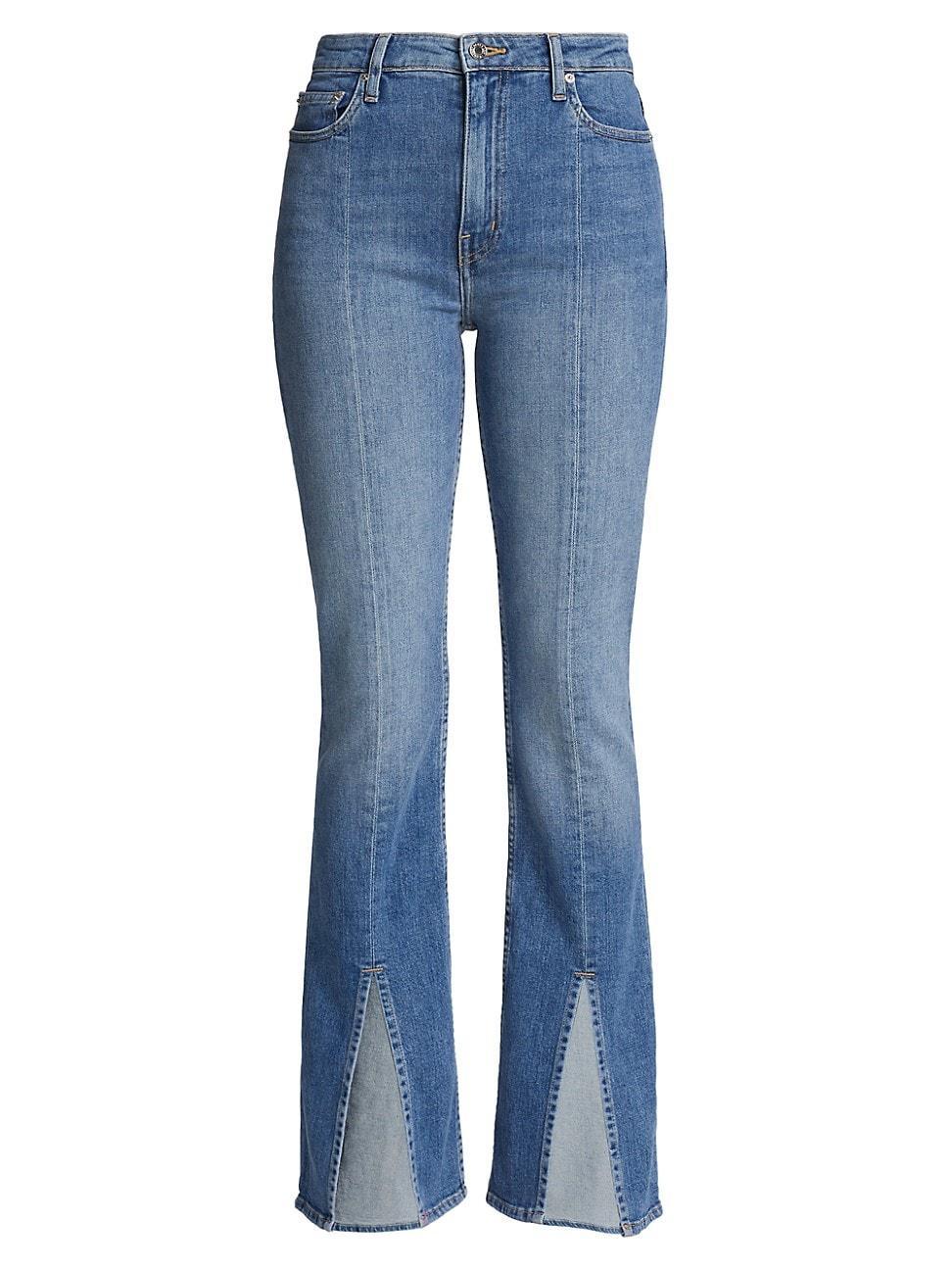 Womens Lucia Flare Slit Jeans Product Image