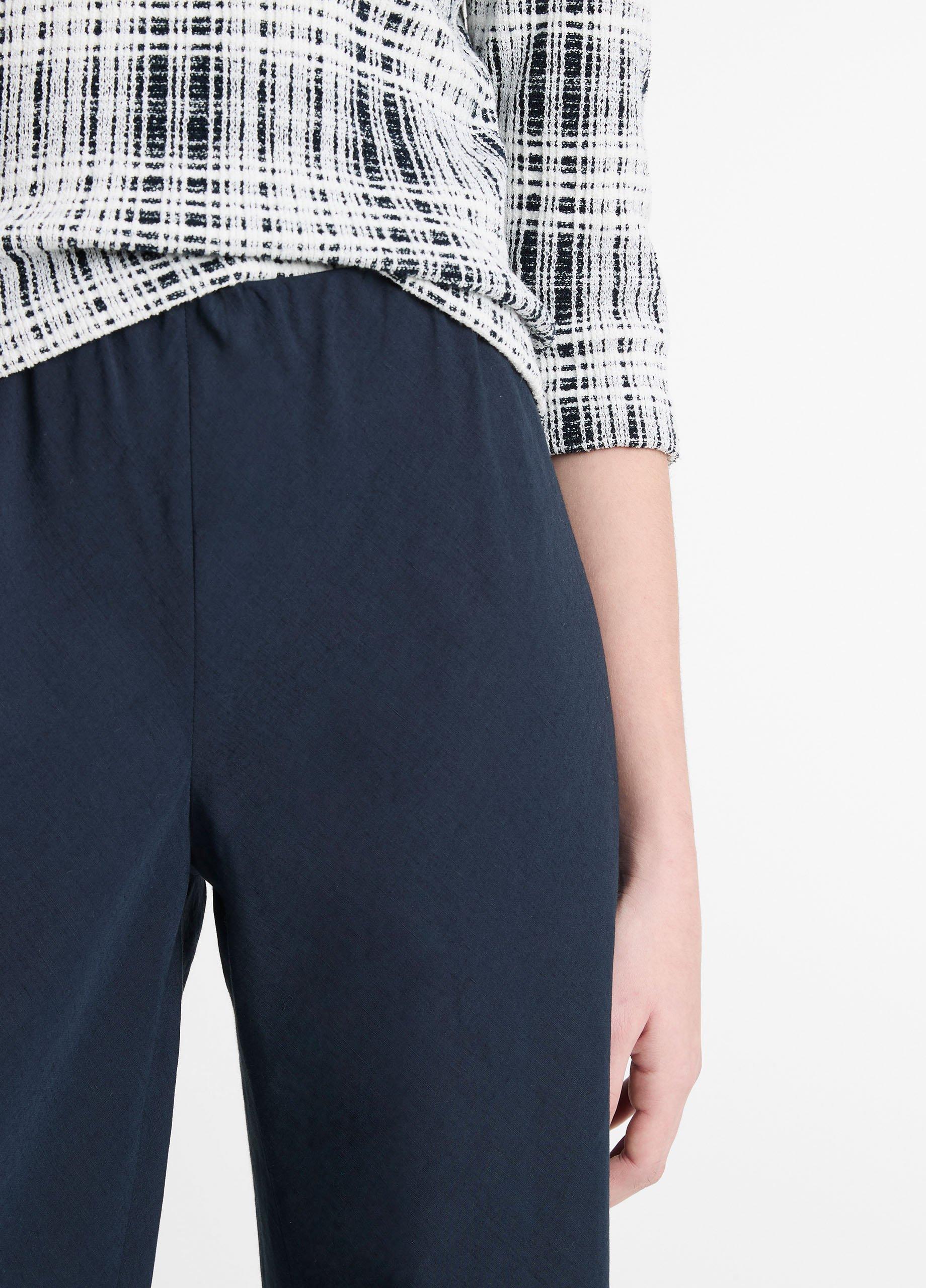 Cotton-Blend High-Waist Bias Pant Product Image