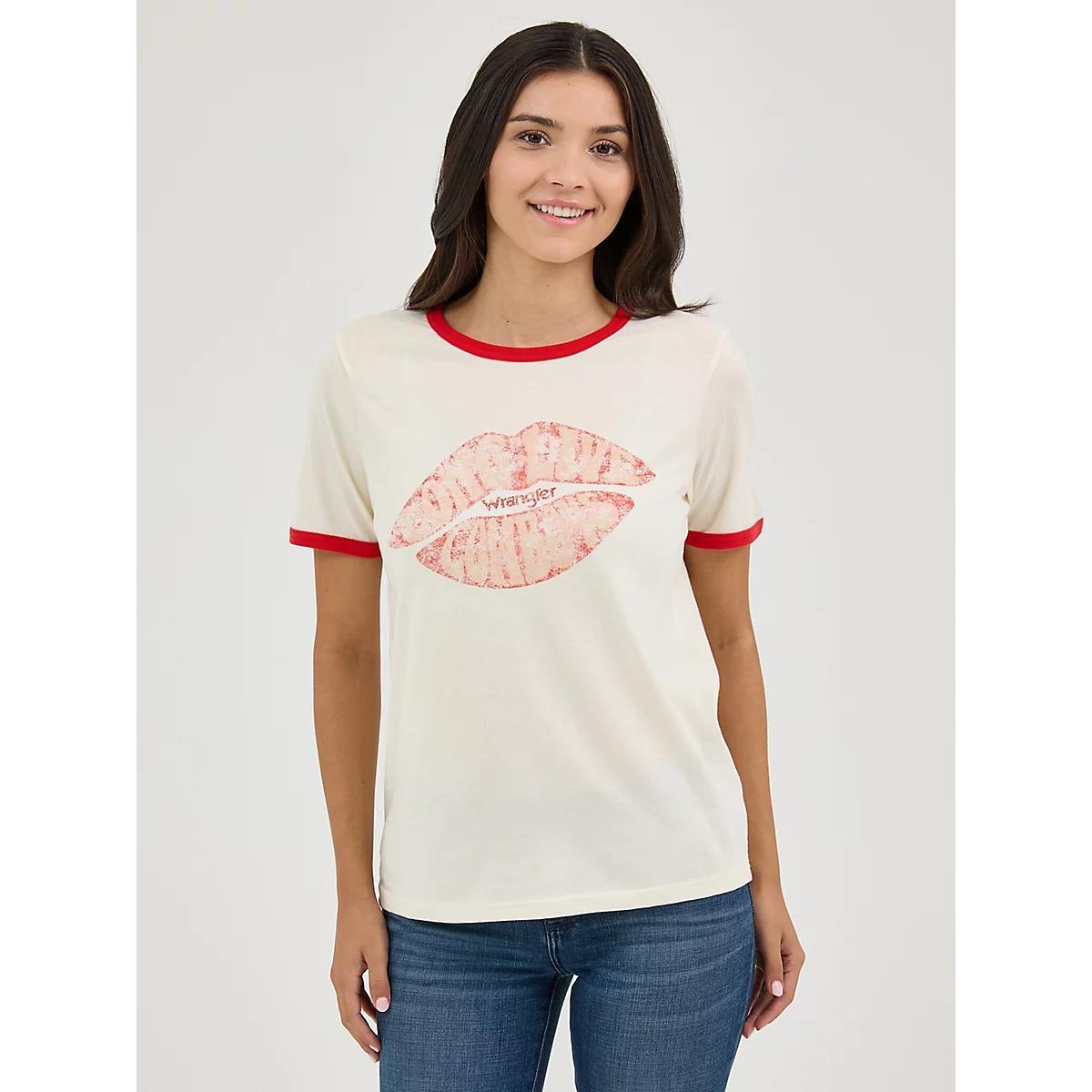 Women's Wrangler Graphic Ringer Tee | Women's TOPS | Wrangler® Product Image