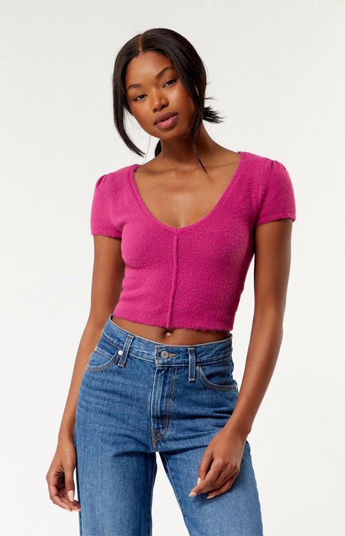 x Intimately FP Keep Me Warm Crop Top In Ivory Free People Product Image