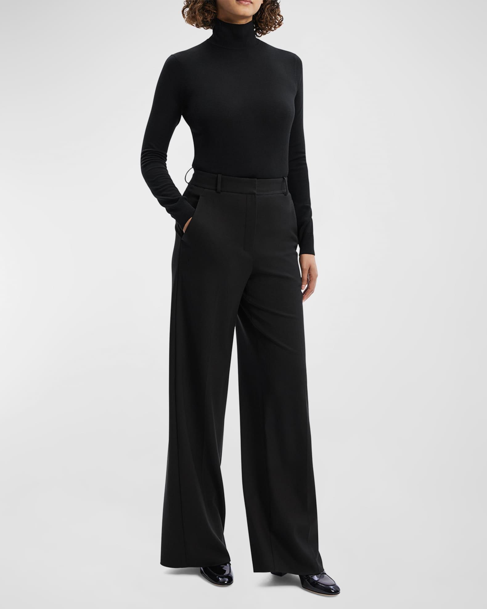 High-Waist Double-Knit Trousers Product Image