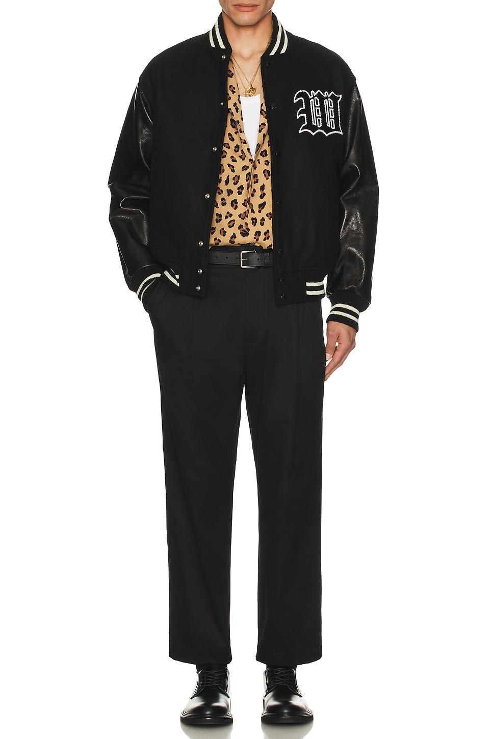 Leather Varsity Jacket -B- Type-2 Product Image