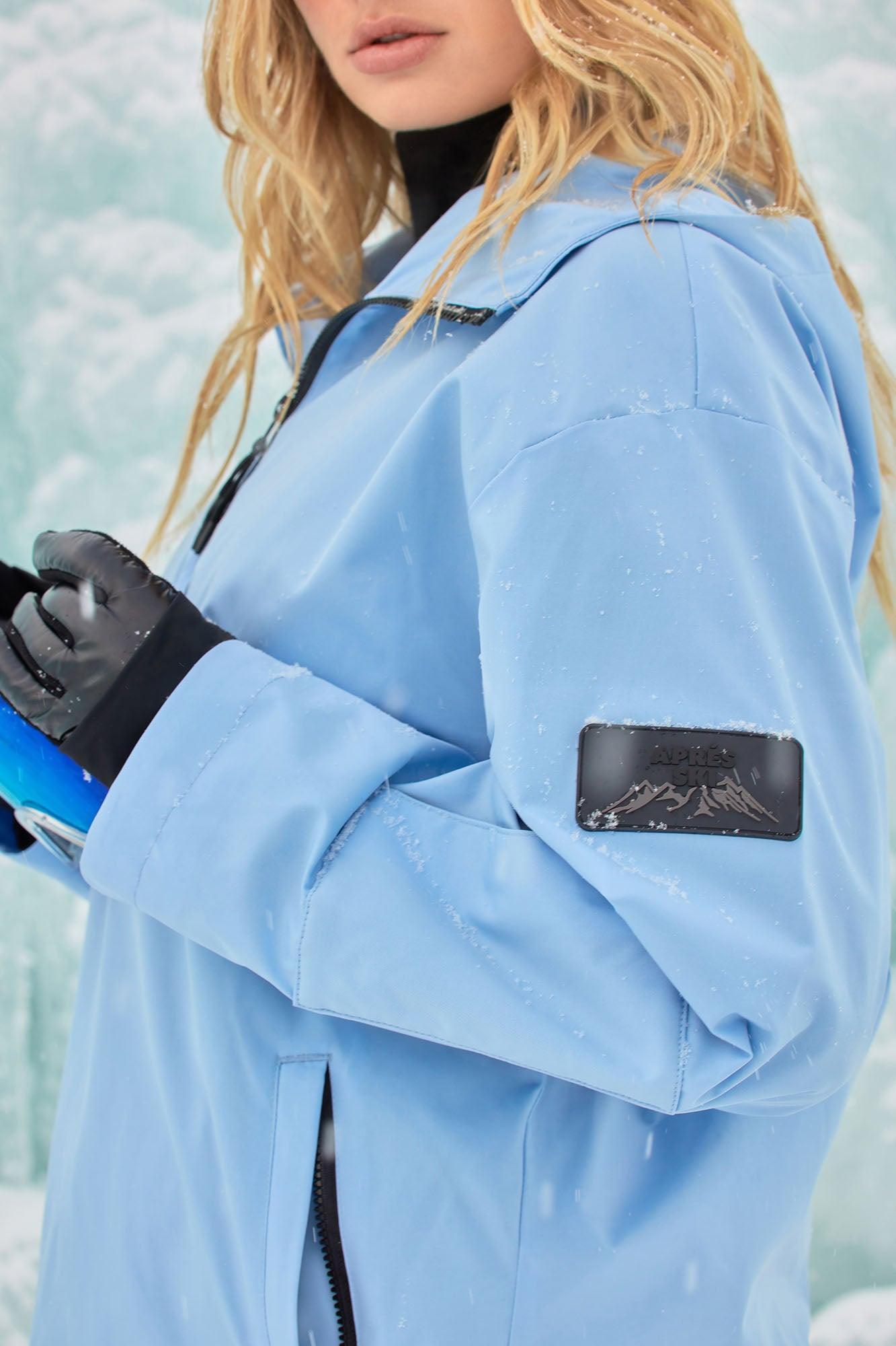 Snow Much Fun Snowboard Jacket - Light Blue Product Image