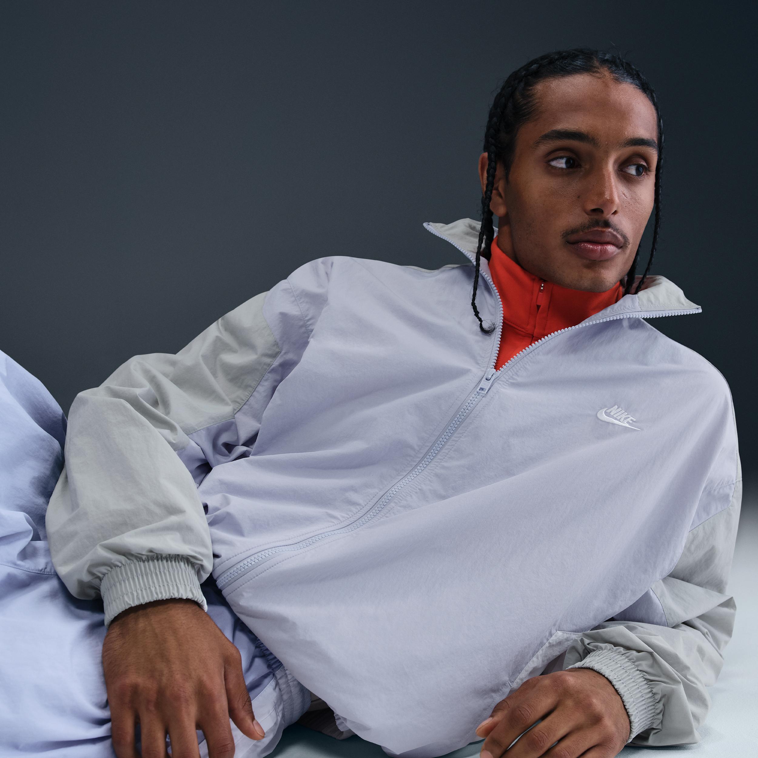 Nike Mens Club Oversized Woven Track Jacket | HQ6109-057 Product Image