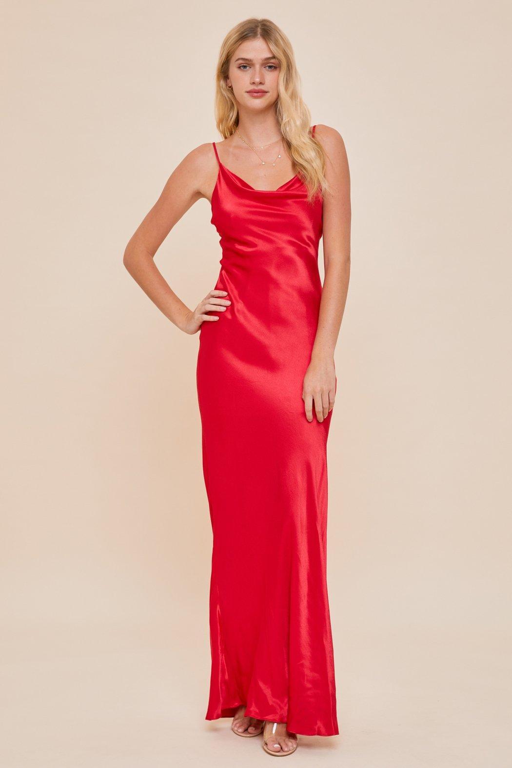 Satin Long Dress Product Image