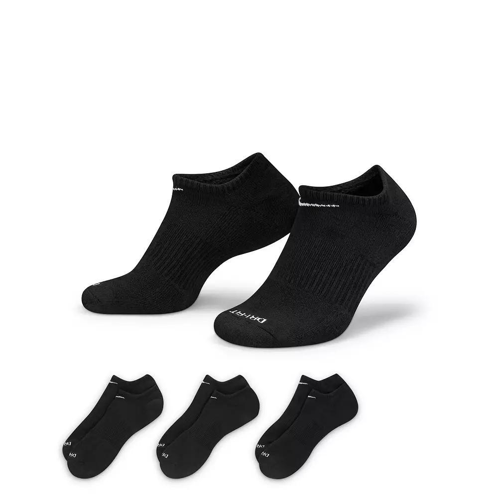 Nike Unisex Everyday Plus Cushion Training No-Show Socks (3 Pairs) | SX6889-010 Product Image