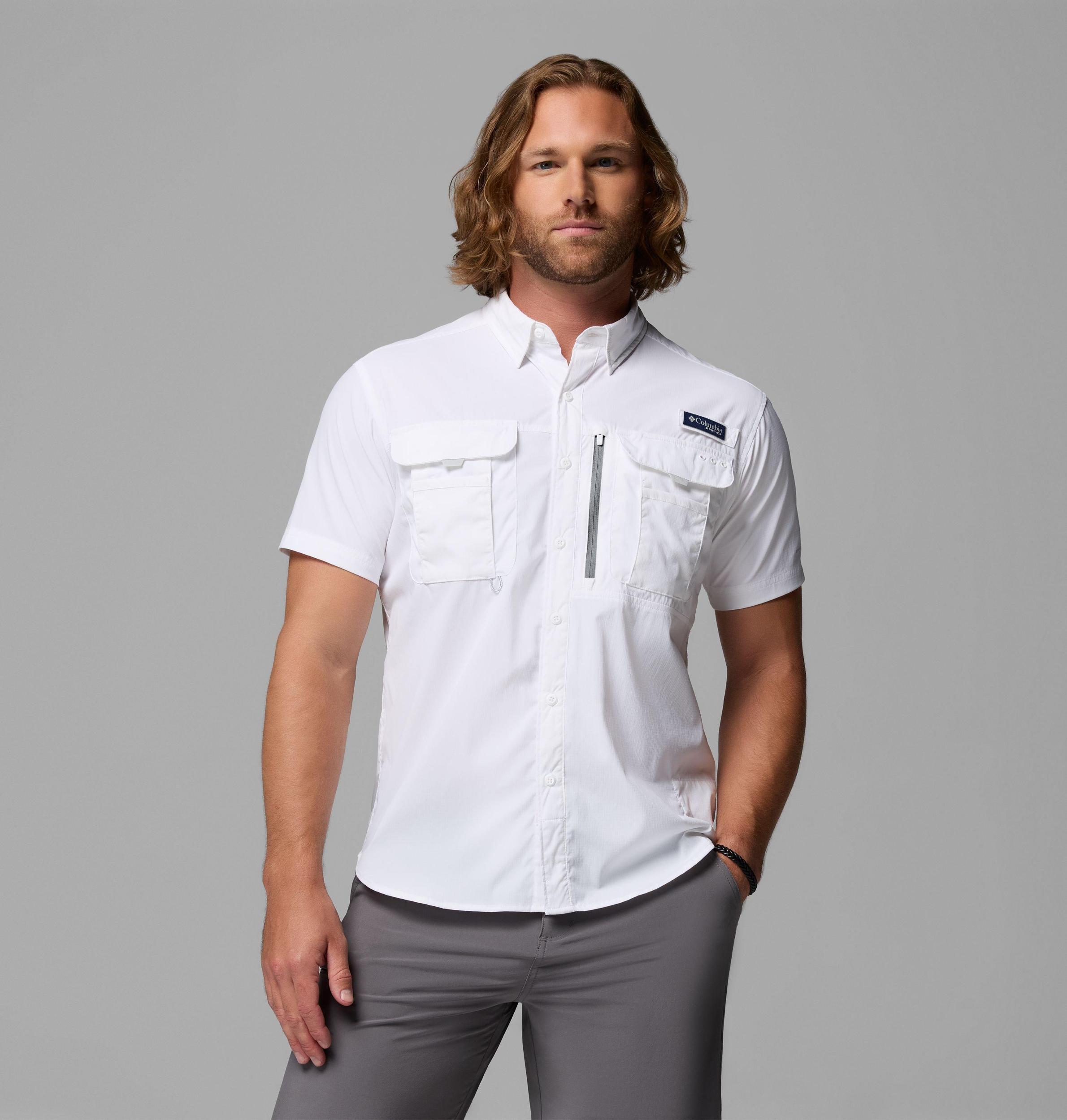 Columbia Mens PFG Bahama Elite Short Sleeve Shirt- Product Image