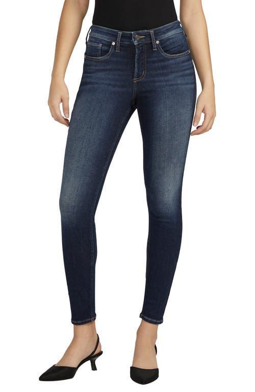 Silver Jeans Co. Womens Infinite Fit Mid Rise Skinny Jeans Product Image