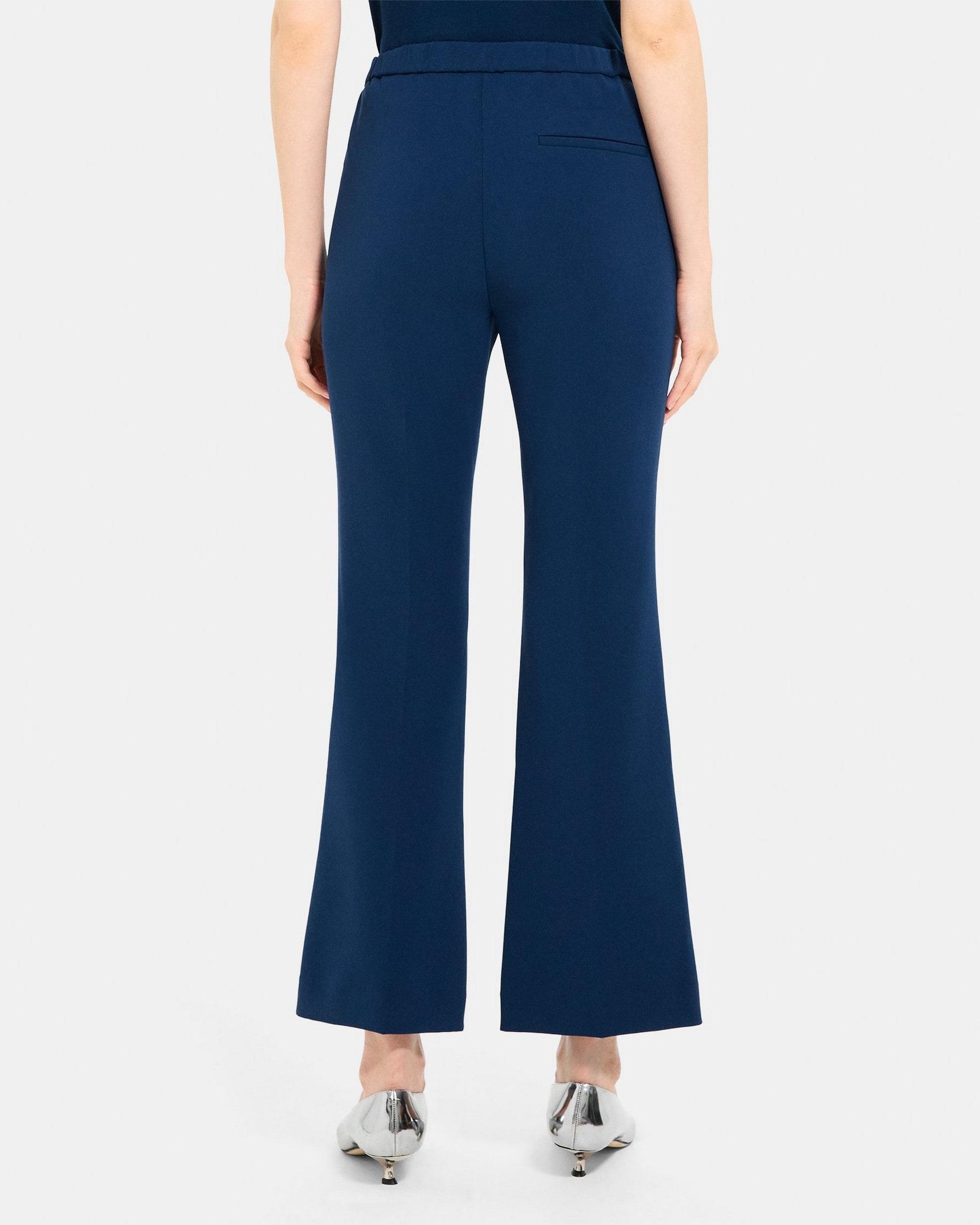 Flared Pull-On Pant in Crepe Product Image