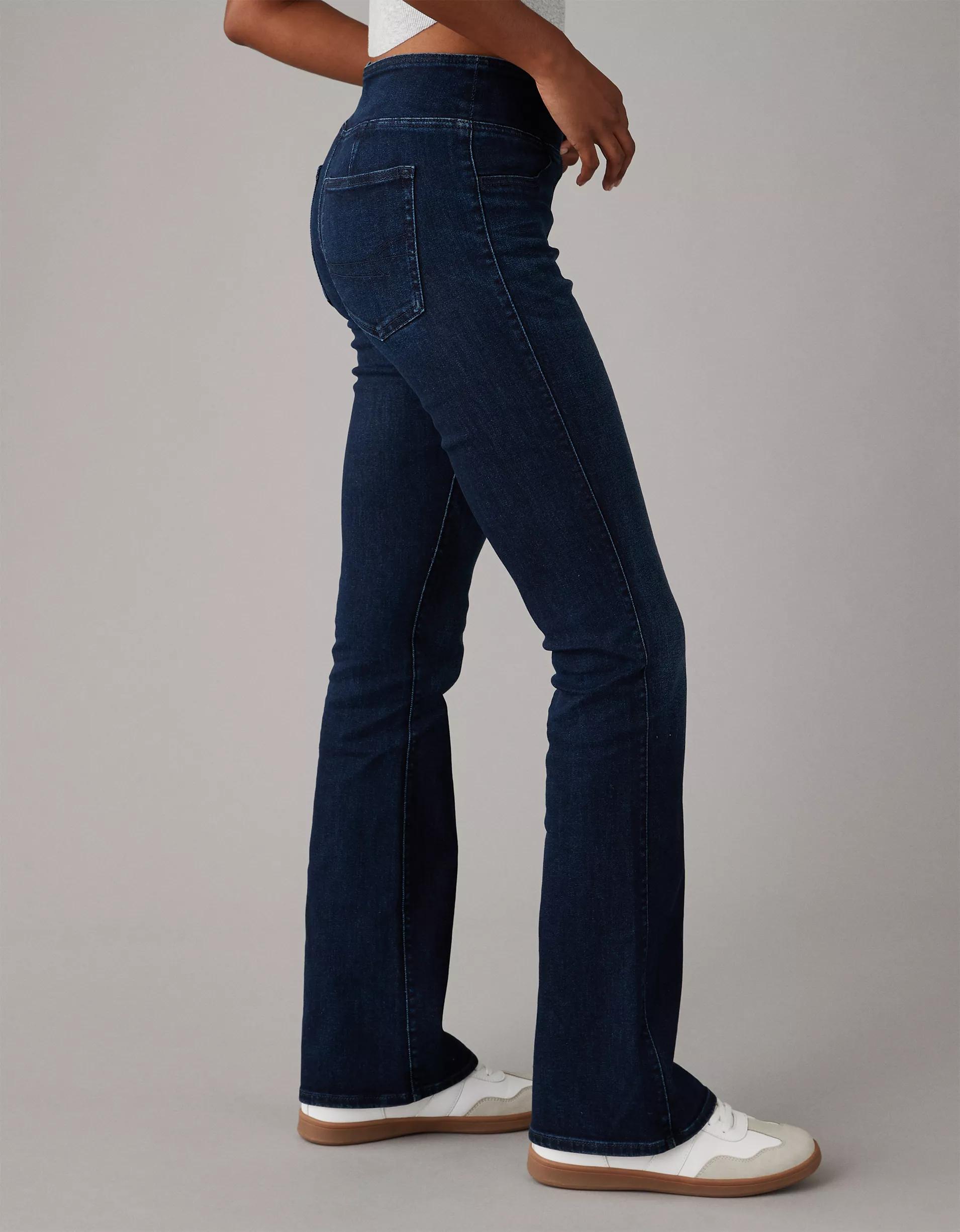 AE Luxe Pull-On High-Waisted Kick Bootcut Jean Product Image