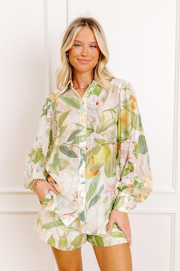 Tropical Bliss Button Up Top Product Image