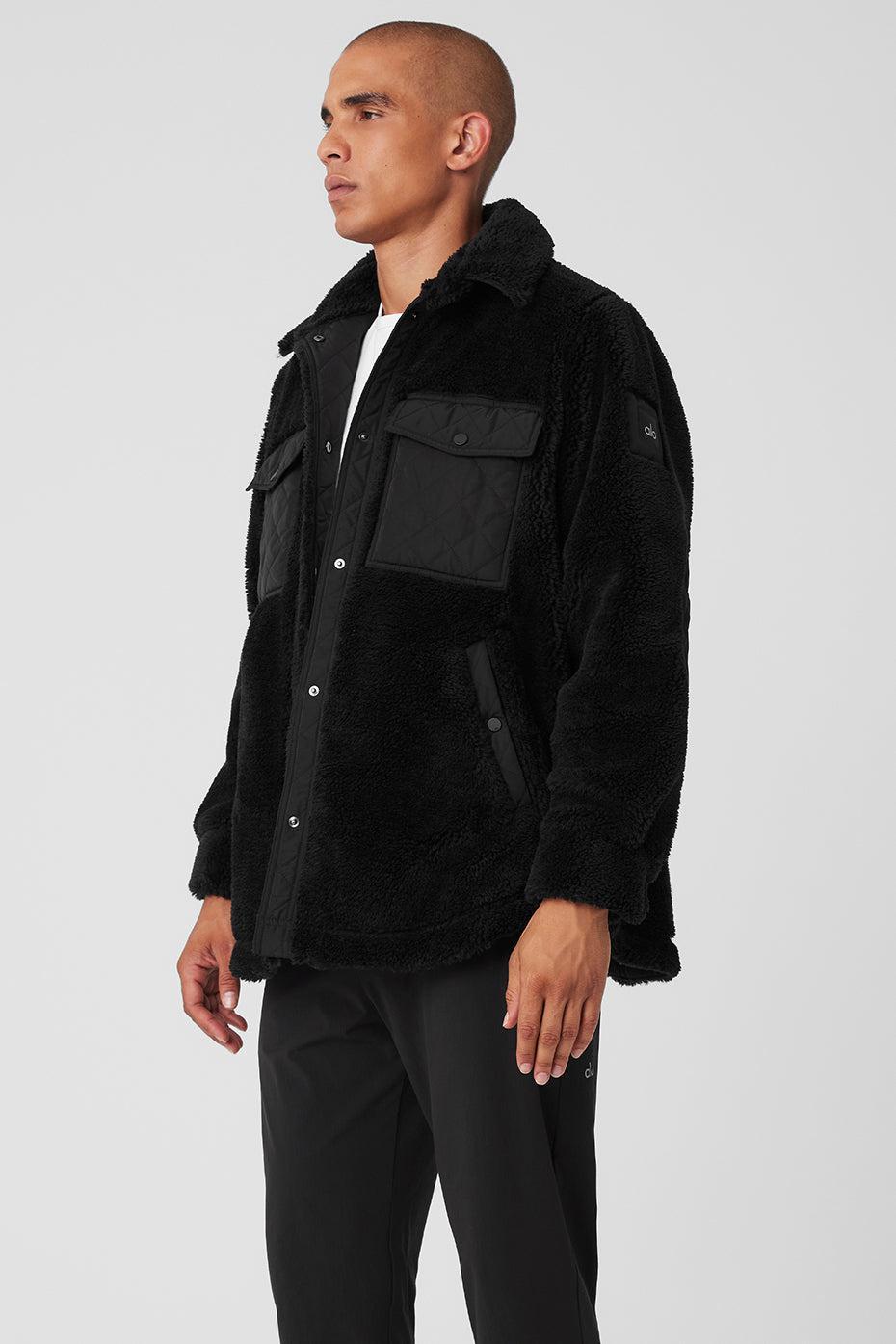 Sherpa Edge Shacket - Black Product Image