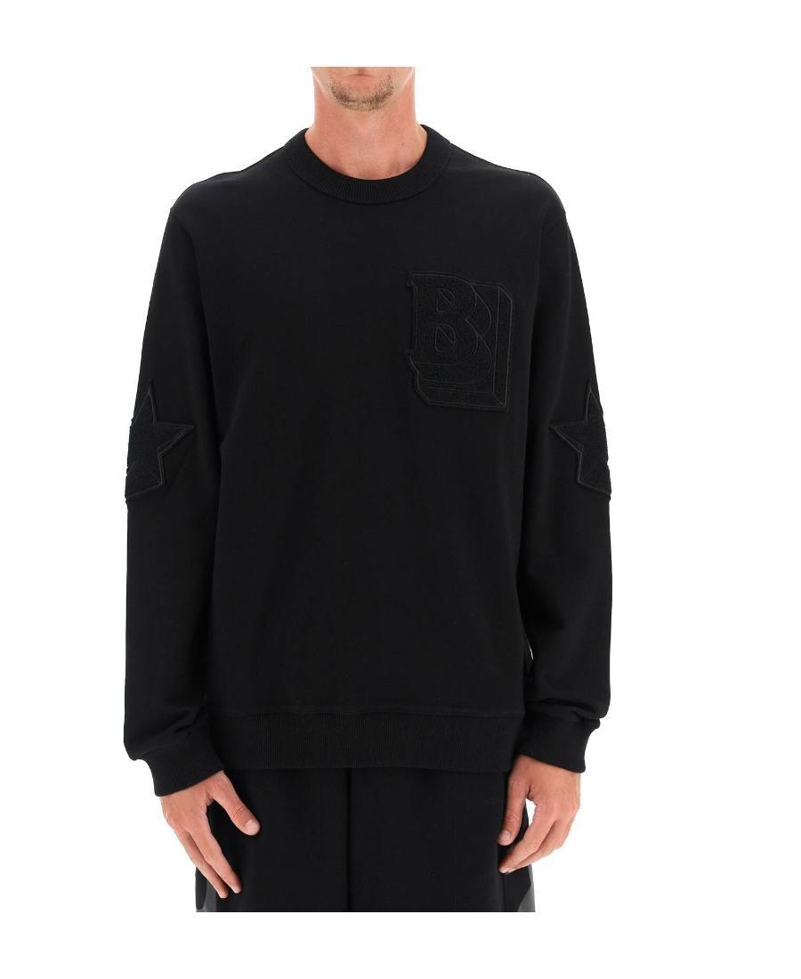 BURBERRY Carlson Logo-patch Sweatshirt In Black Product Image