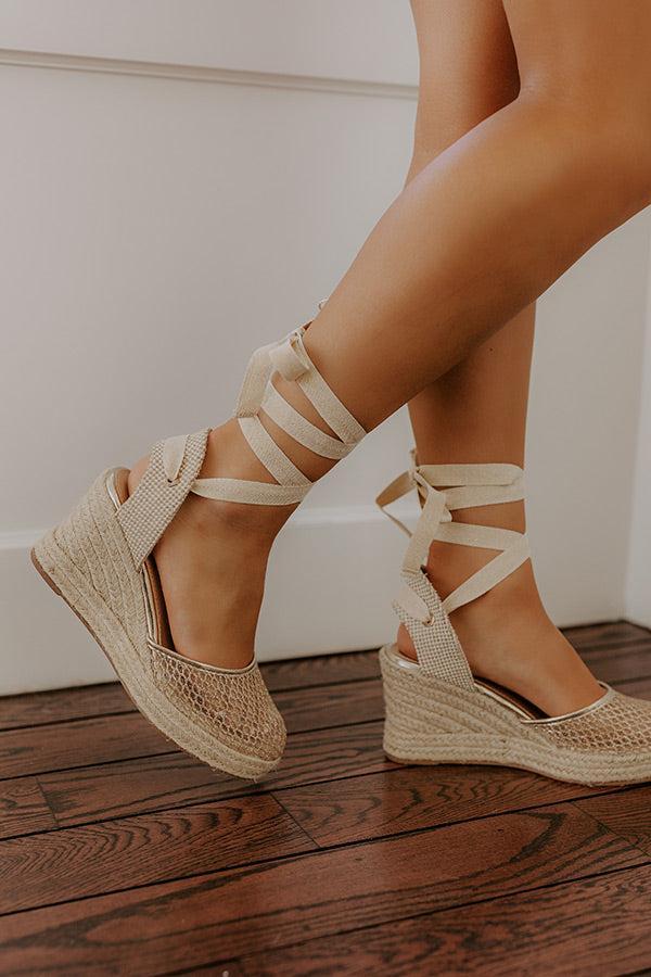 The Daniela Lace Up Wedge Product Image