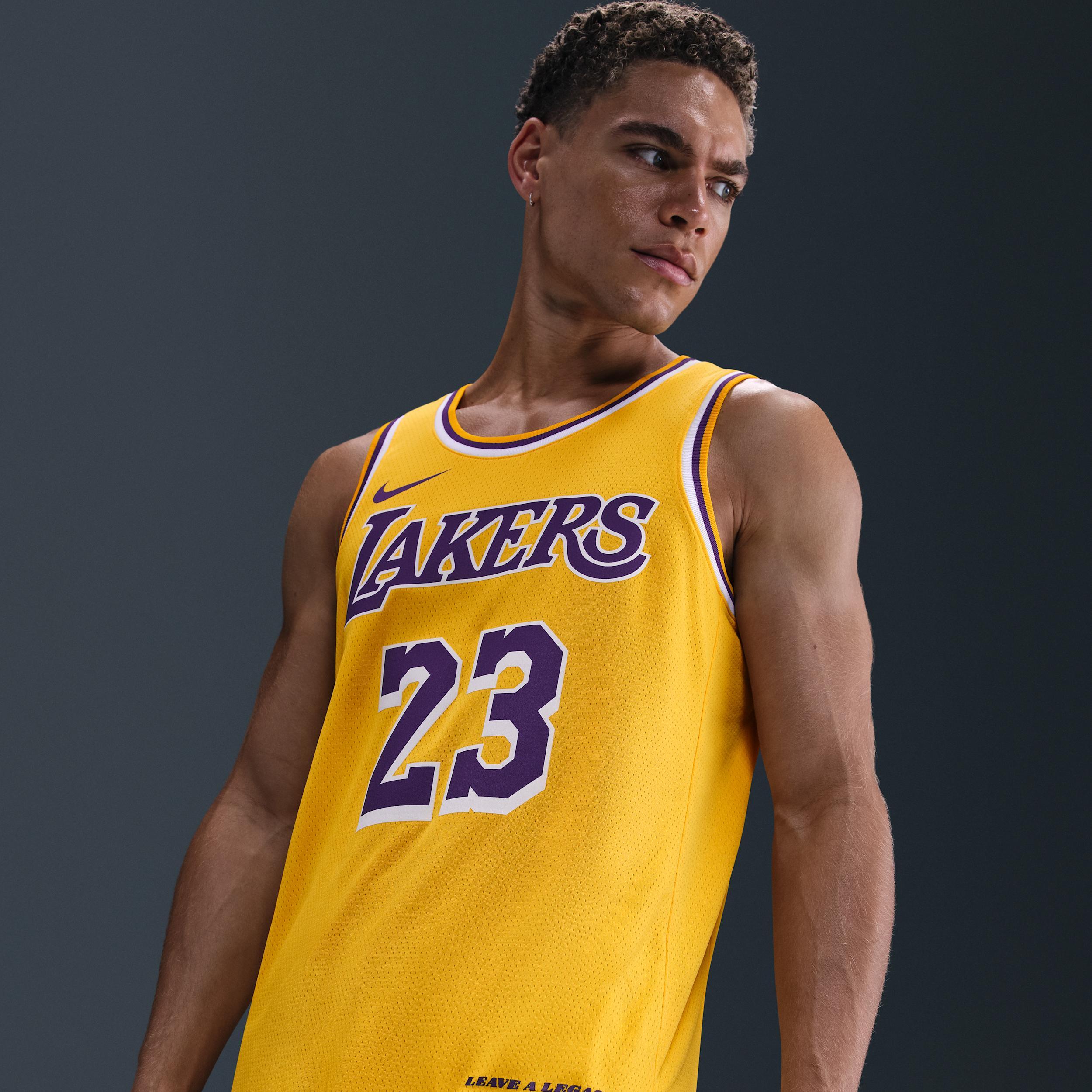 Los Angeles Lakers Icon Edition Nike Mens Dri-FIT NBA Swingman Jersey | DN2009-733 Product Image