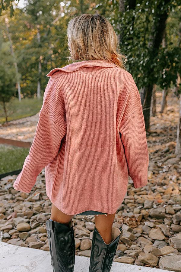 Next One Up Knit Jacket In Blush Product Image