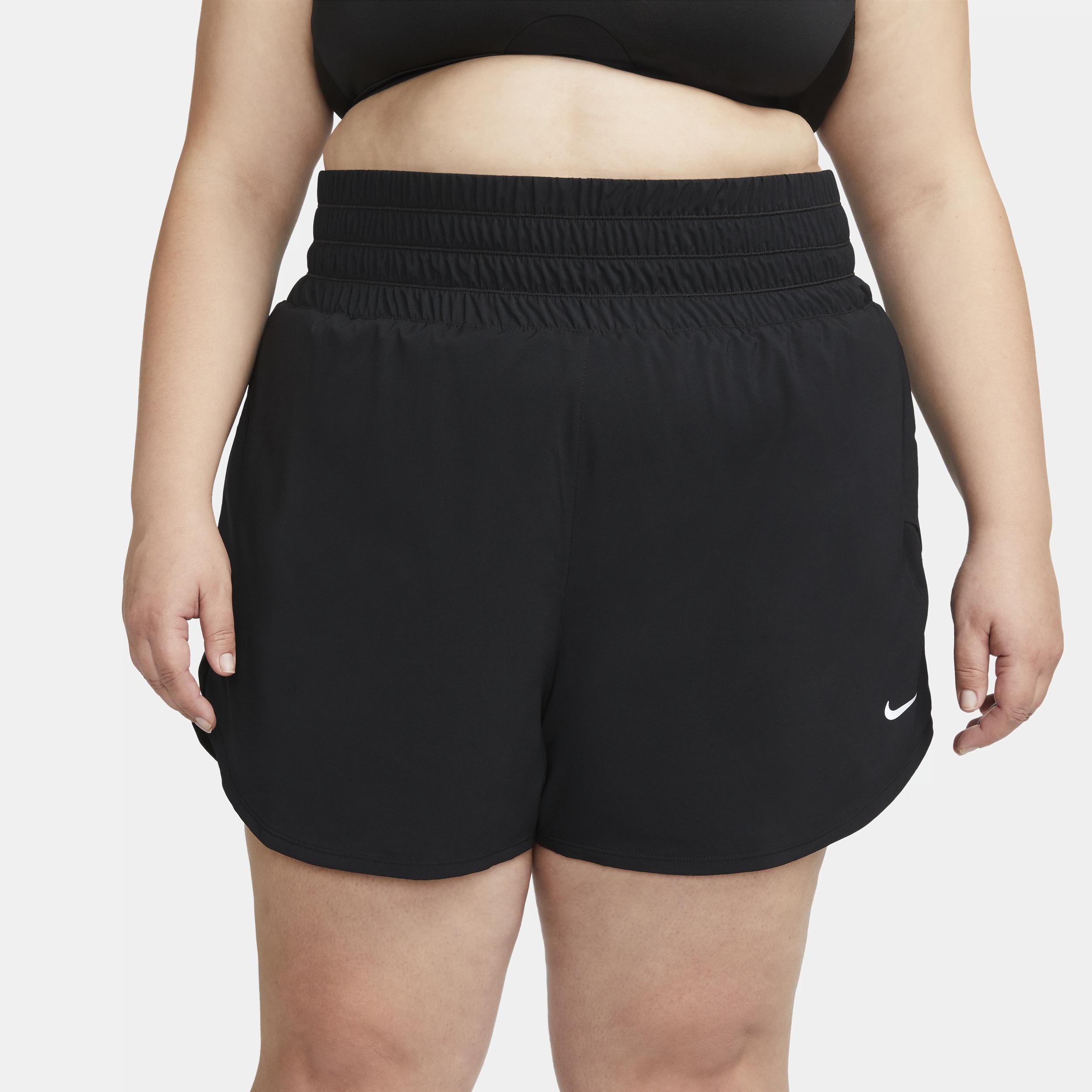 Nike Womens Dri-FIT One Ultra High-Waisted 3 Brief-Lined Shorts (Plus Size) | FD7839-010 Product Image
