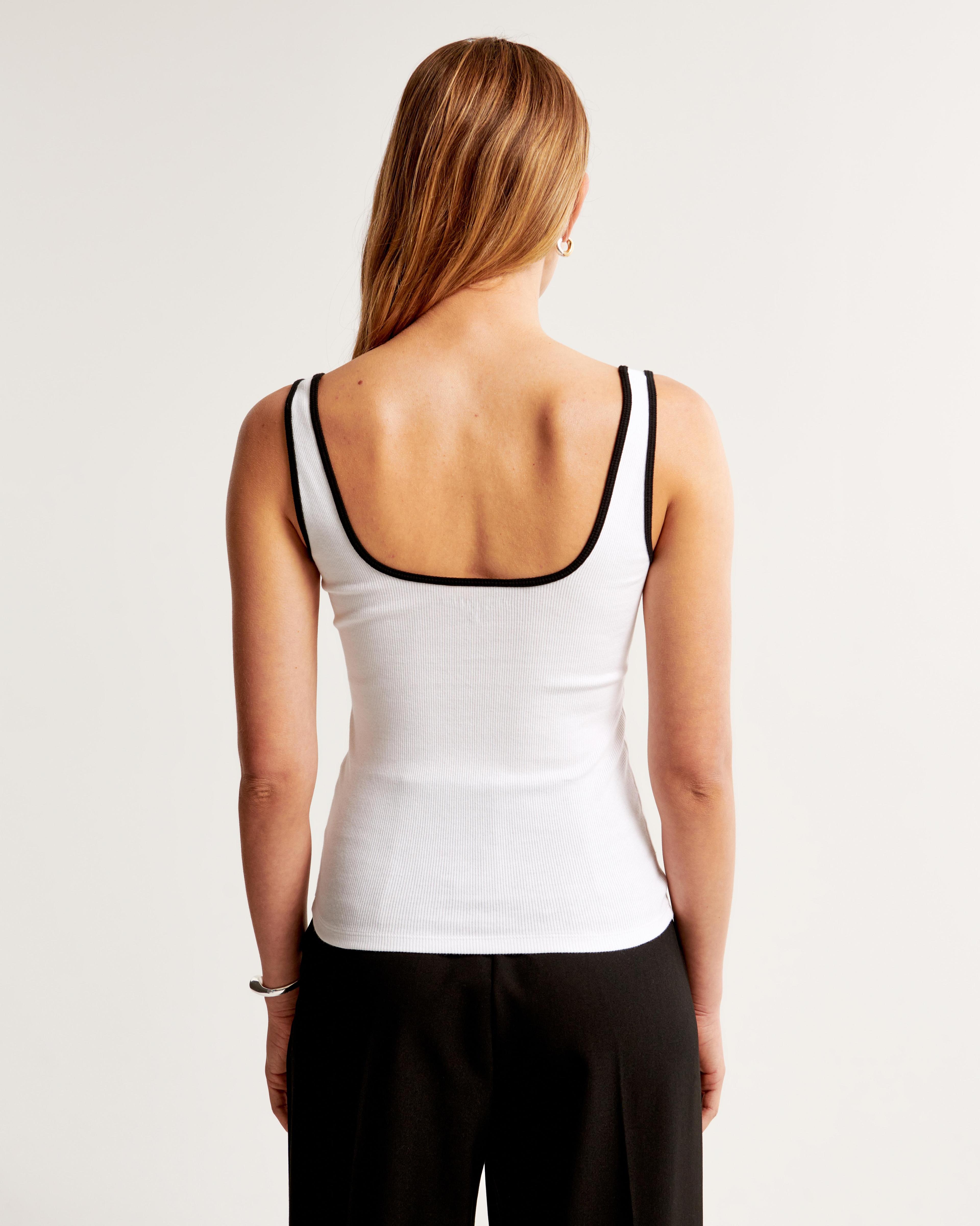 Essential Tuckable Squareneck Rib Tank Product Image