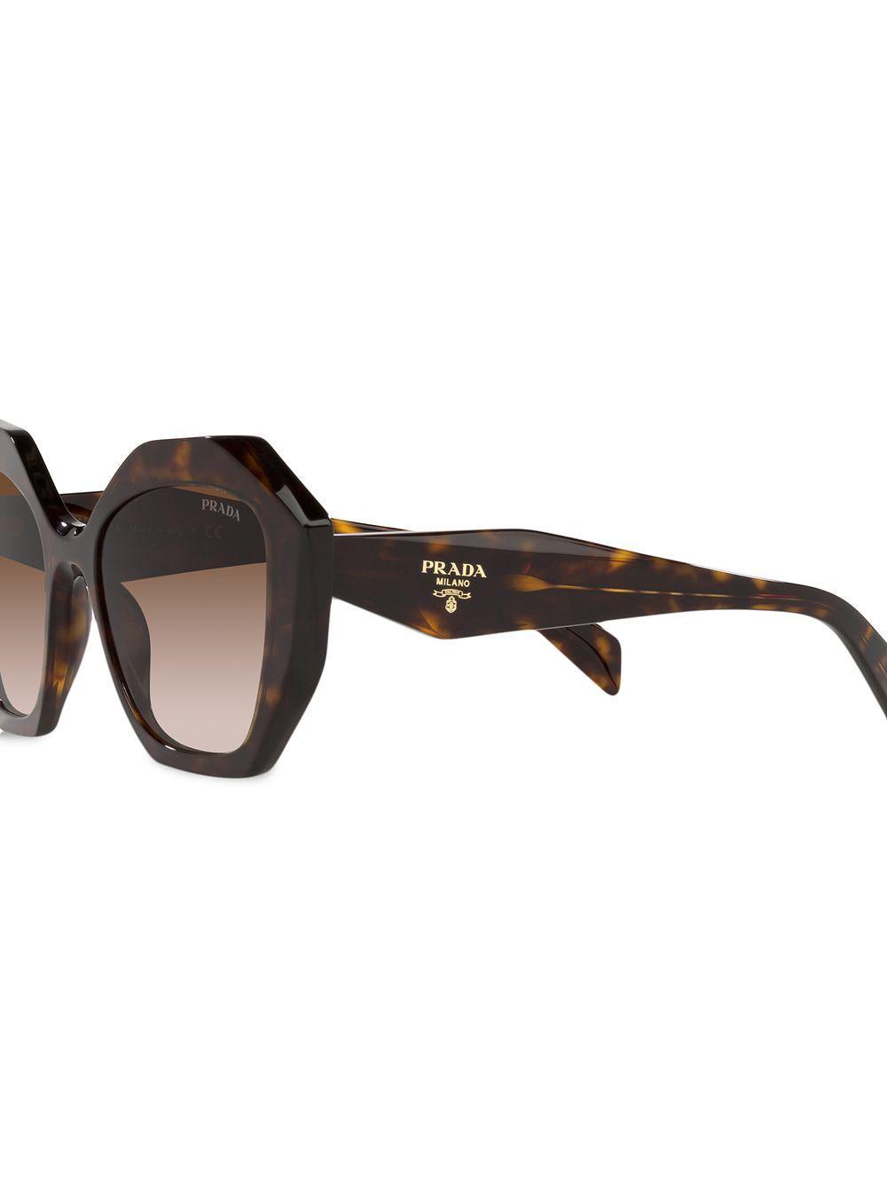 oversize-frame gradient sunglasses Product Image