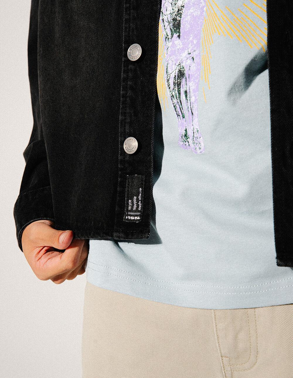 RSQ Mens Denim Overshirt - MEDIUM INDIGO Product Image