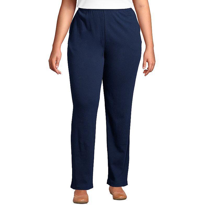 Lands' End Women's Sport Knit High Rise Pants Product Image